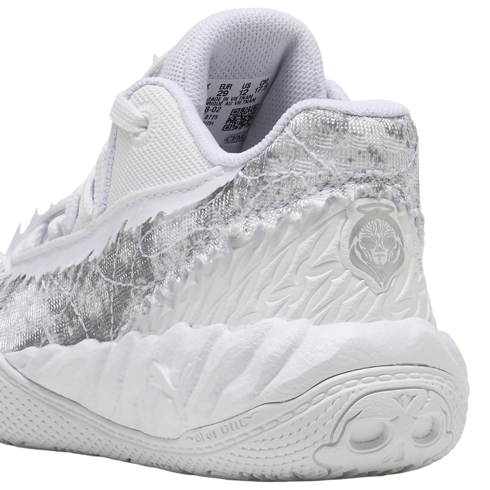 PUMA Mb.05 Lo Team - Boys' Preschool — White/Gray Echo — view 3