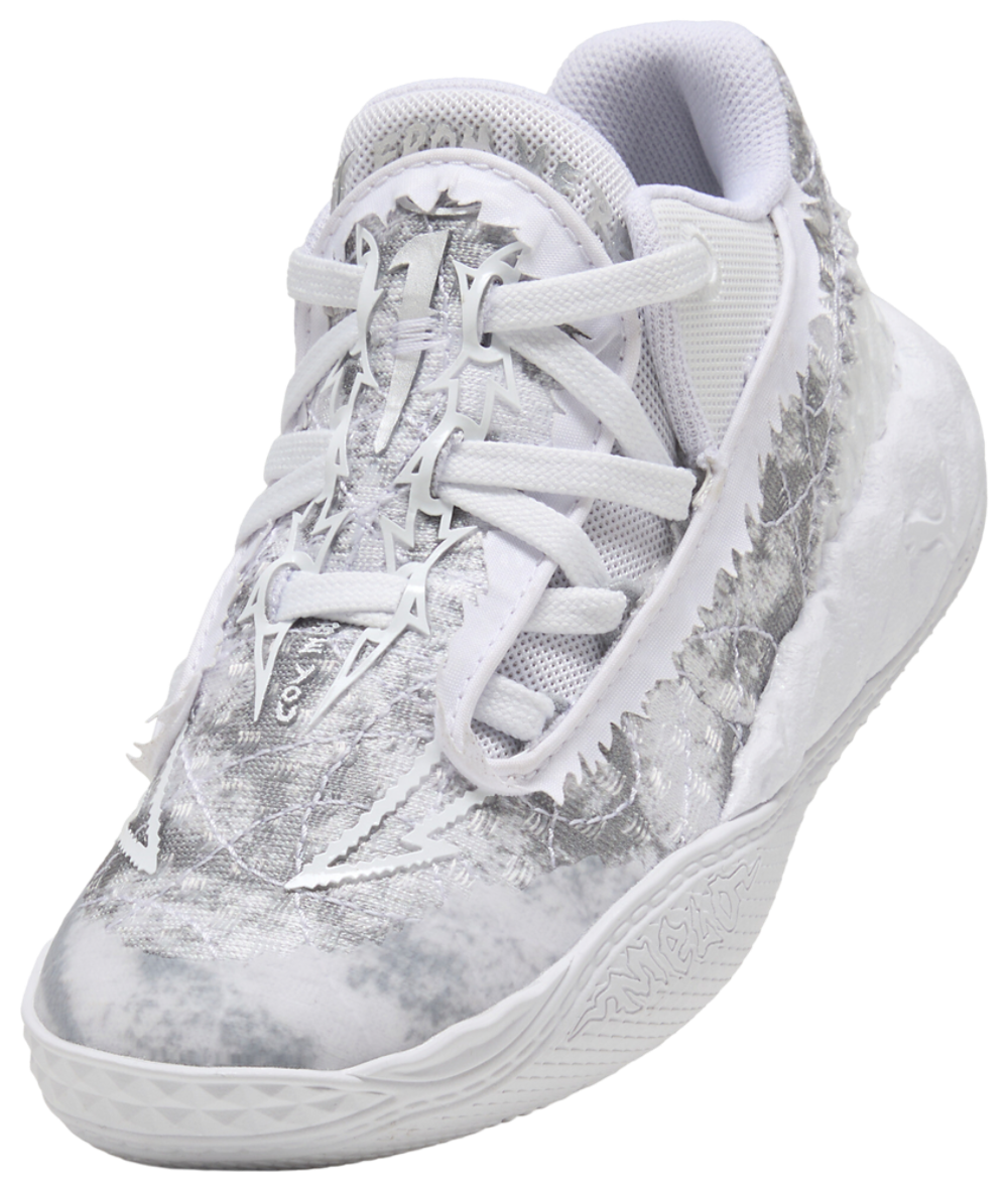 PUMA Mb.05 Lo Team - Boys' Preschool — White/Gray Echo — view 4