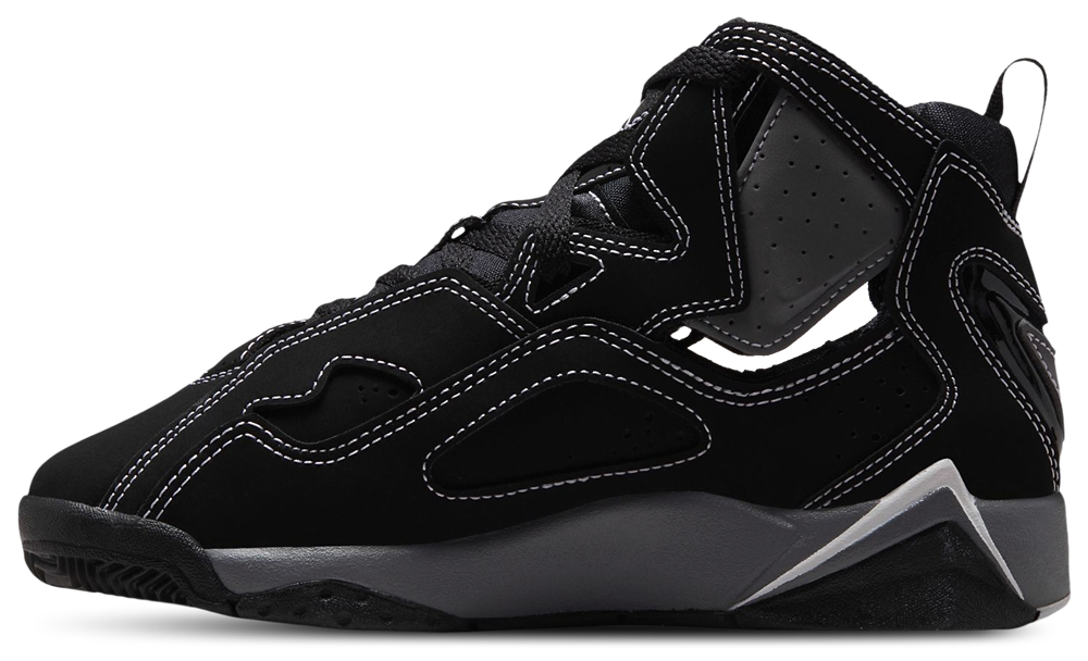 Jordan True Flight - Boys' Grade School — Black/Silver — view 2