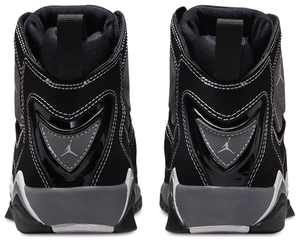 Jordan True Flight - Boys' Grade School — Black/Silver — view 3