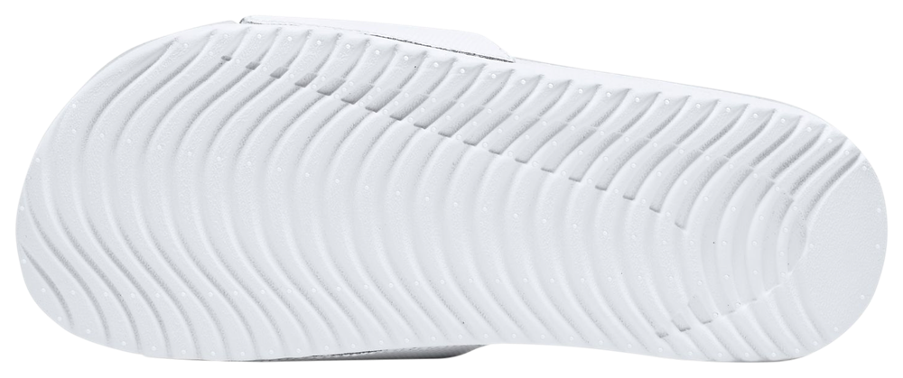 Nike Kawa Slides - Boys' Preschool — White/Black — view 4