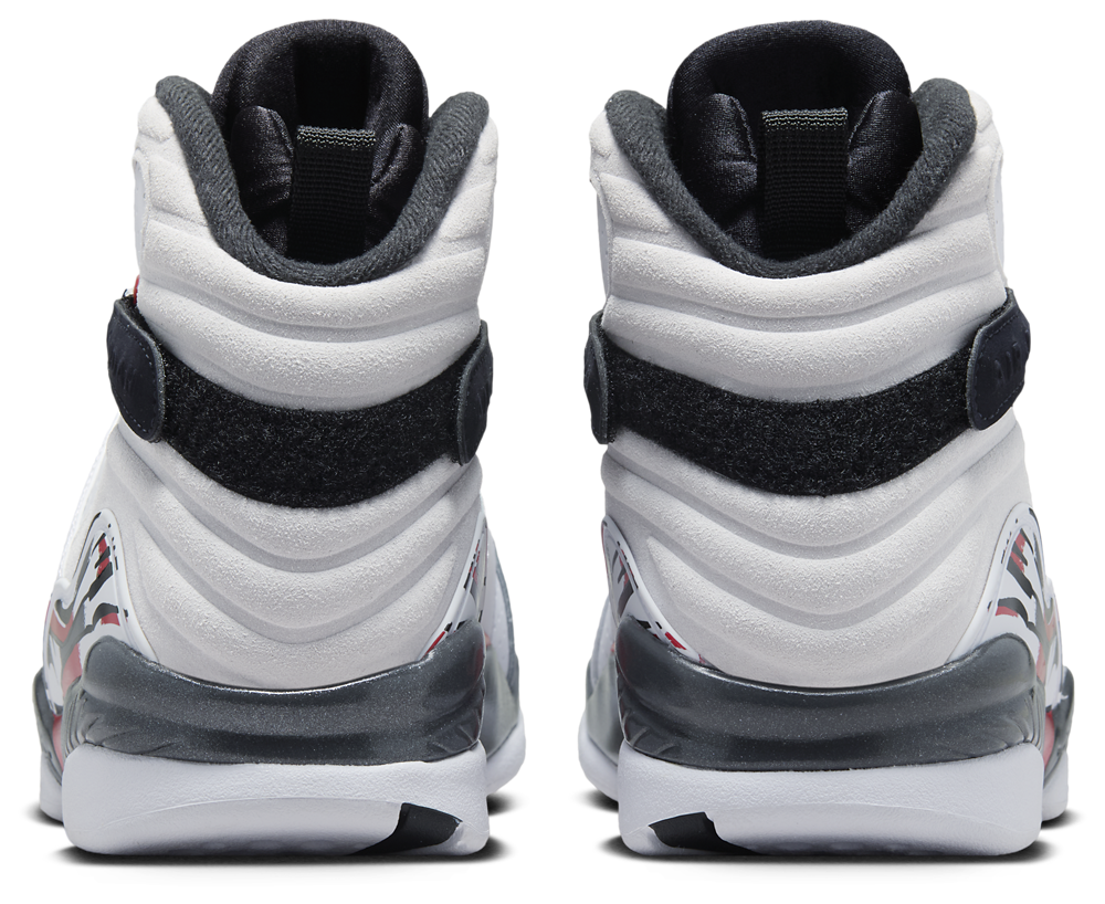 Jordan Retro 8 - Boys' Grade School — White/Black/True Red — view 3