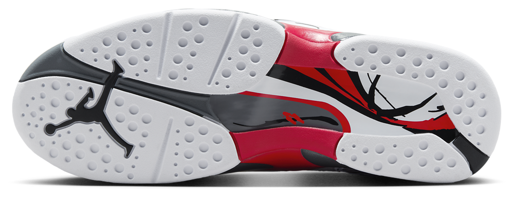 Jordan Retro 8 - Boys' Grade School — White/Black/True Red — view 5