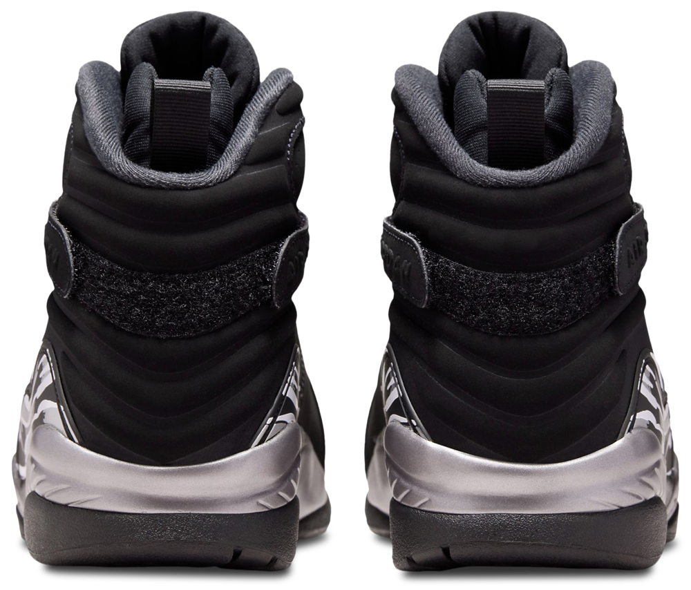 Jordan Retro 8 - Men's — Chrome/Black — view 3