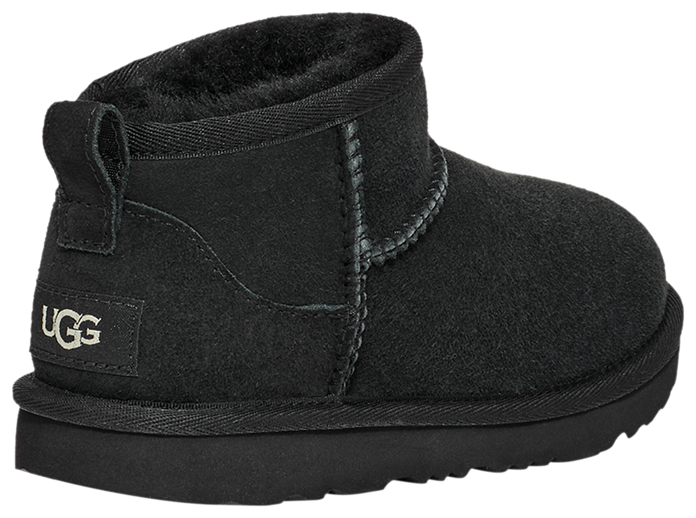 UGG Classic Ultra Mini - Girls' Grade School — Black — view 4
