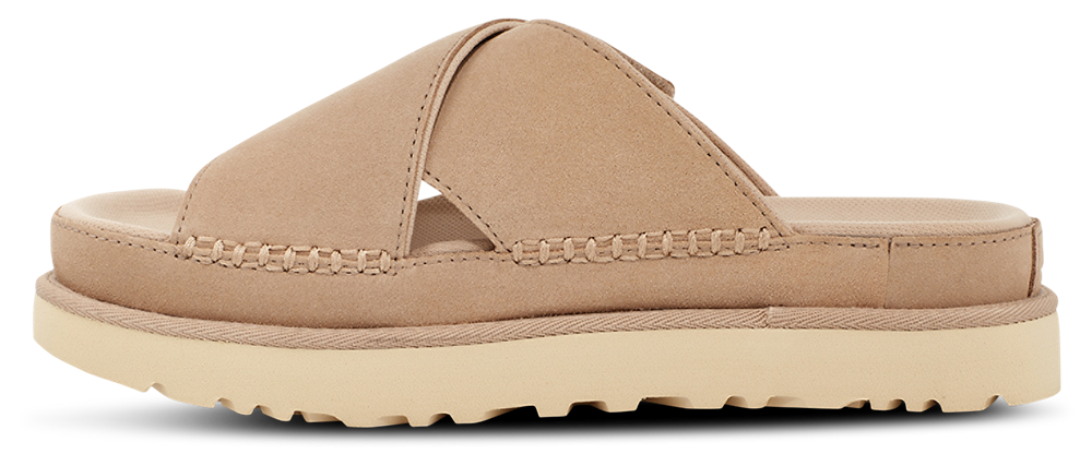 UGG Goldenstar Cross Slide - Women's — Driftwood — view 2