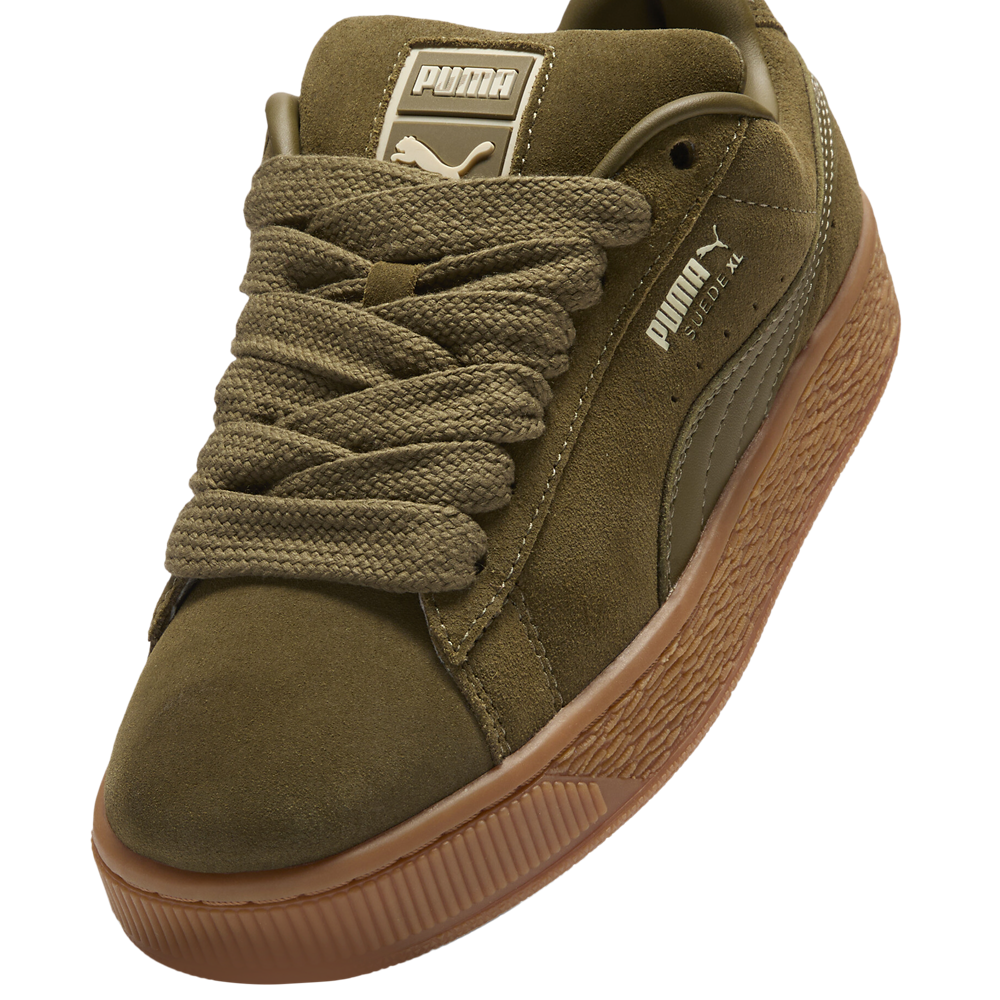 PUMA Suede XL - Women's — Wild Willow/Sugared Almond/Wild Willow — view 4