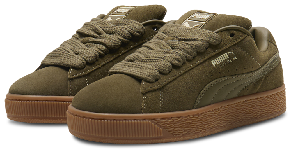 PUMA Suede XL - Women's — Wild Willow/Sugared Almond/Wild Willow — view 7