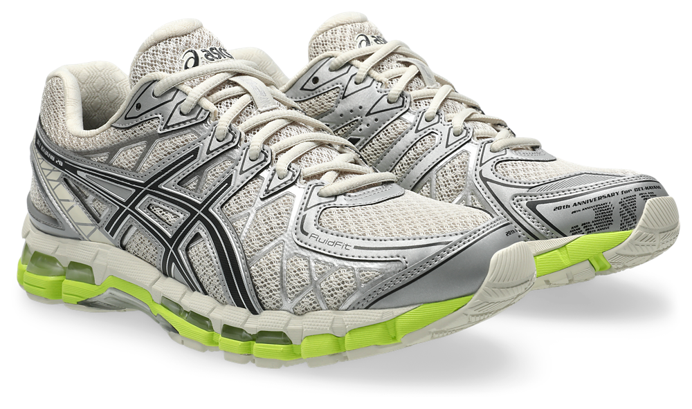 ASICS® GEL-Kayano 20 - Men's — Black/Lime/Smoke Gray — view 6