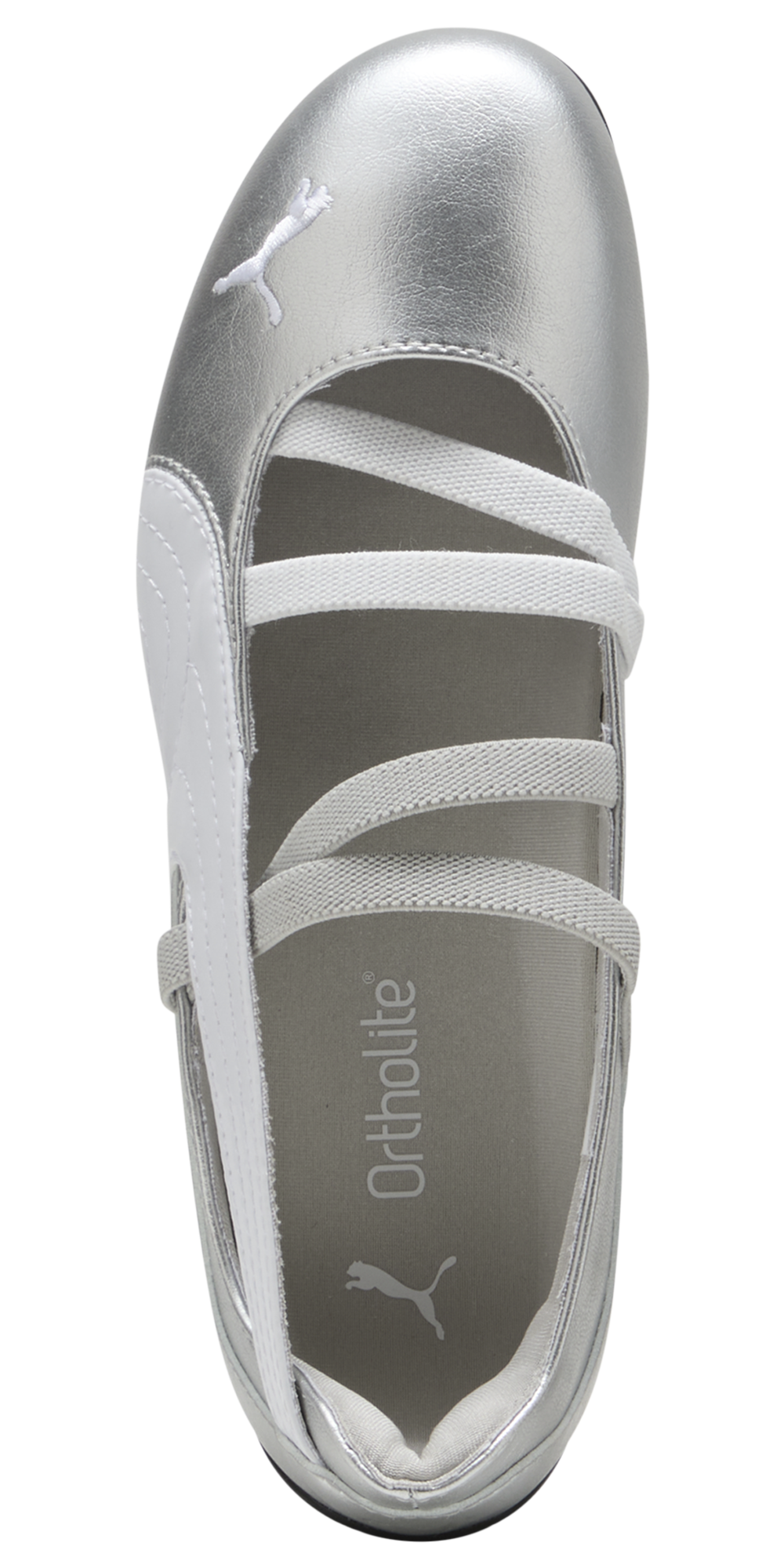 PUMA Speedcat Ballet Metallic - Women's — Silver Metallic/White — view 4