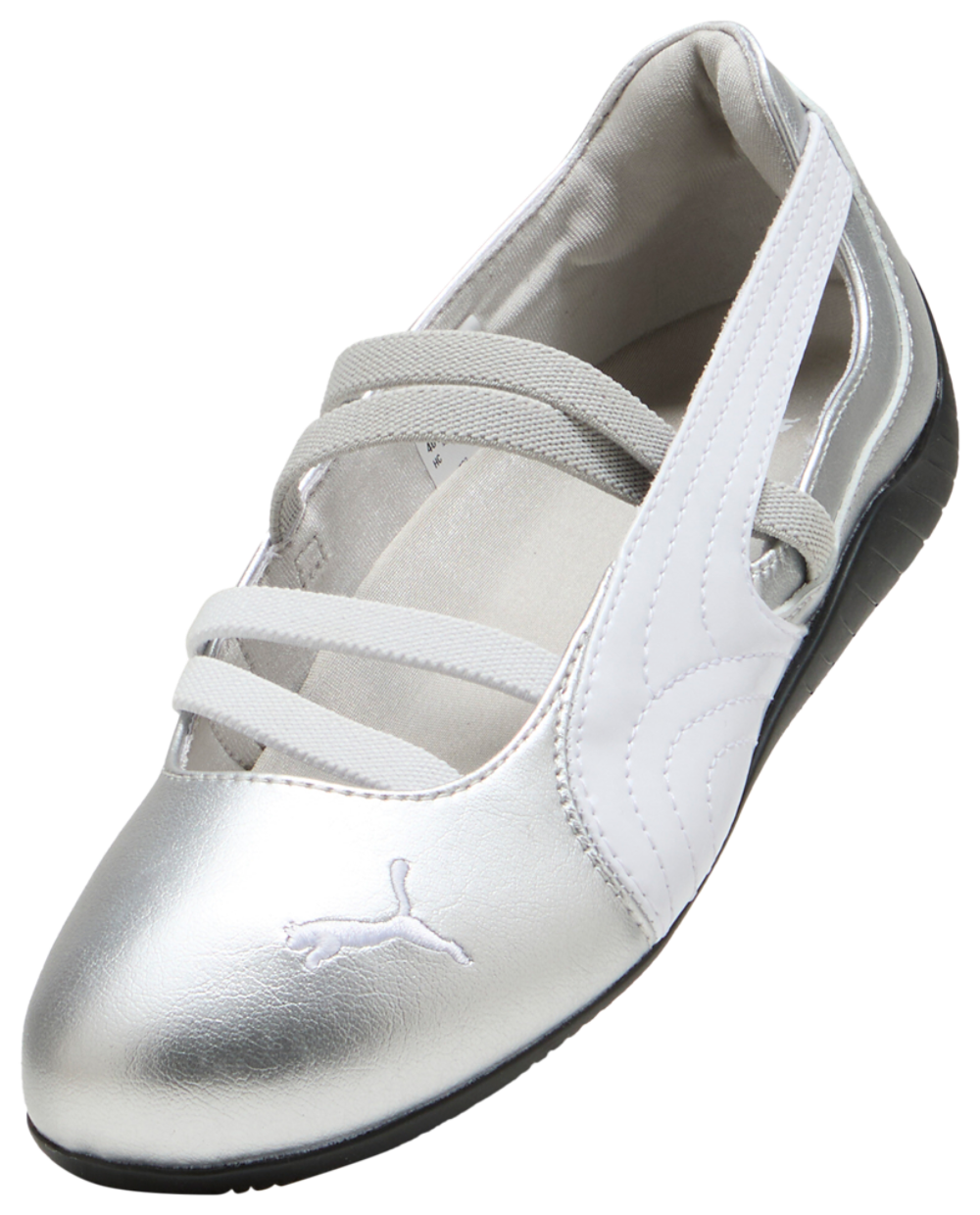 PUMA Speedcat Ballet Metallic - Women's — Silver Metallic/White — view 7