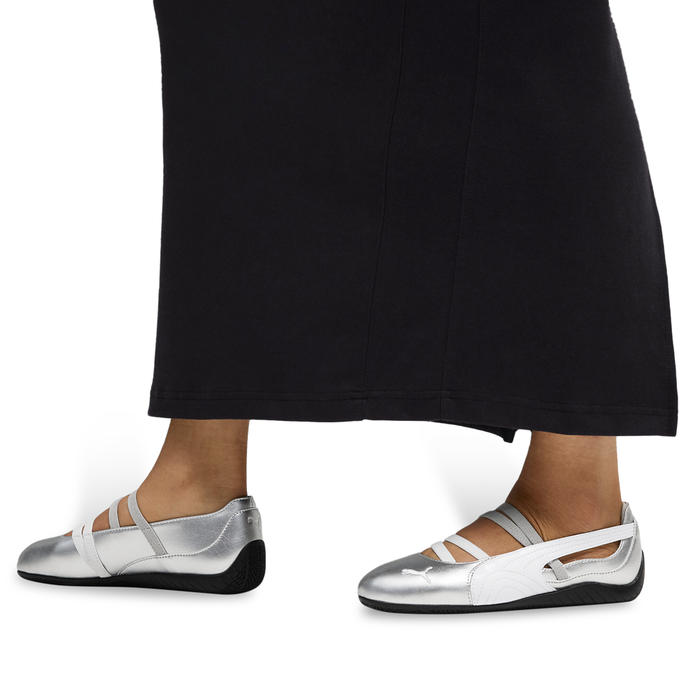 PUMA Speedcat Ballet Metallic - Women's — Silver Metallic/White — view 8
