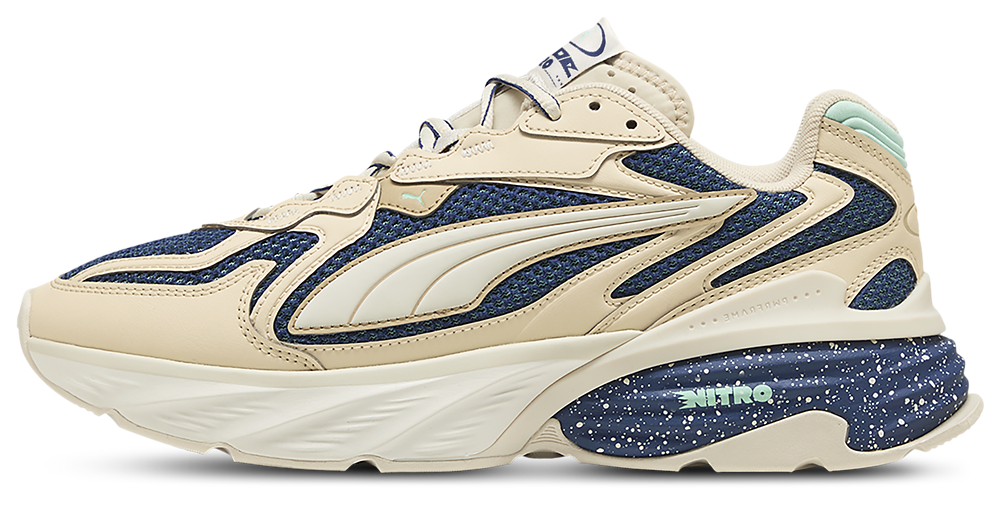 PUMA Fade Nitro Ls - Men's — Alpine Snow/Canvas/Blue Jewel — view 2