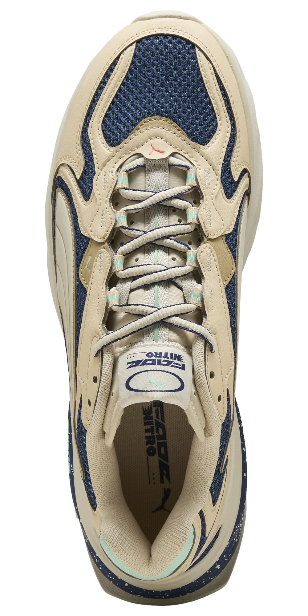 PUMA Fade Nitro Ls - Men's — Alpine Snow/Canvas/Blue Jewel — view 4