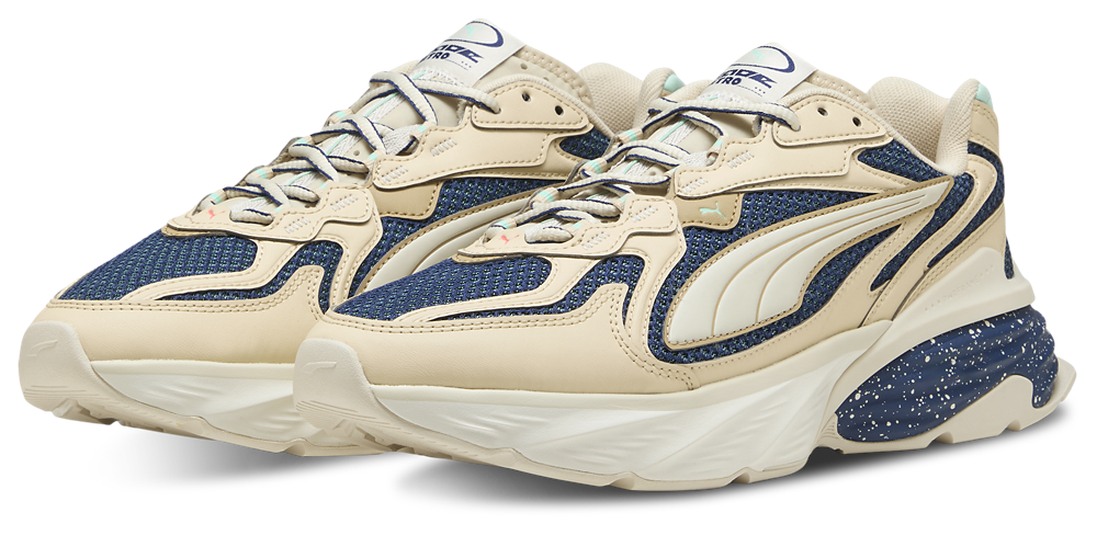 PUMA Fade Nitro Ls - Men's — Alpine Snow/Canvas/Blue Jewel — view 6