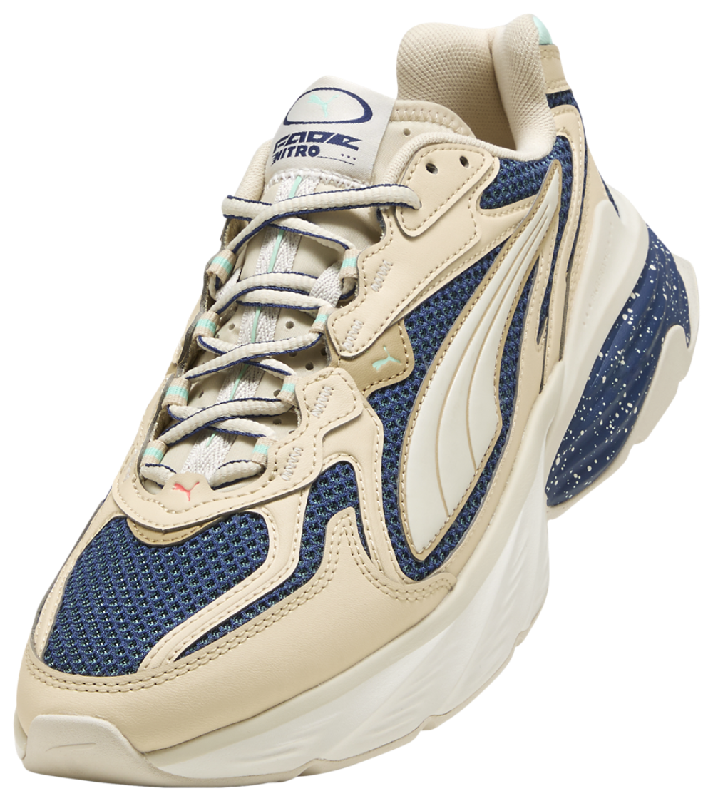 PUMA Fade Nitro Ls - Men's — Alpine Snow/Canvas/Blue Jewel — view 7