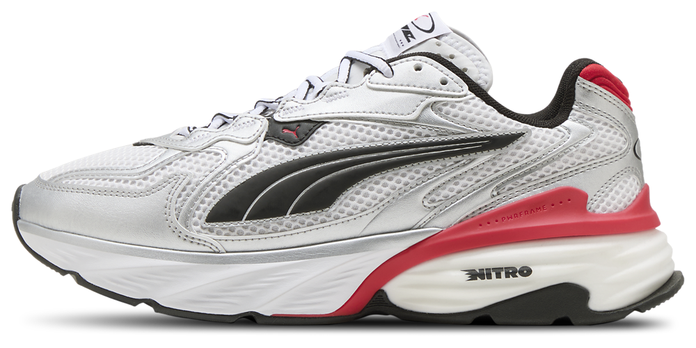PUMA Fade Nitro Ls - Men's — Puma White/Puma Silver/For All Time Red — view 2