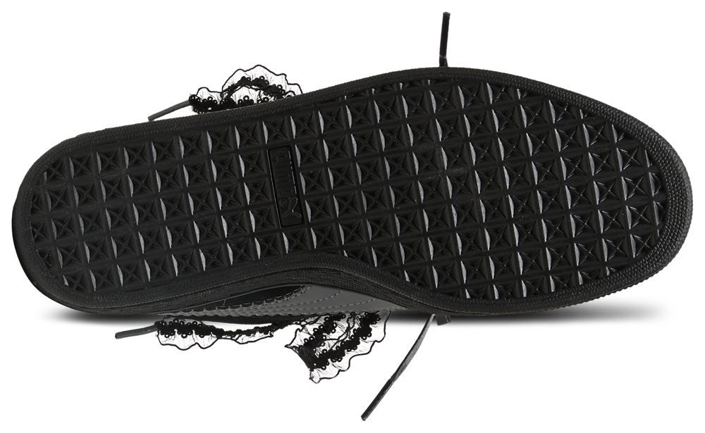 PUMA Suede Bloom - Women's — Black/Gray — view 5