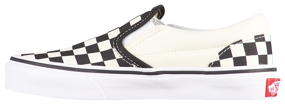 Vans Classic Slip On - Boys' Preschool — True White/Black — view 3