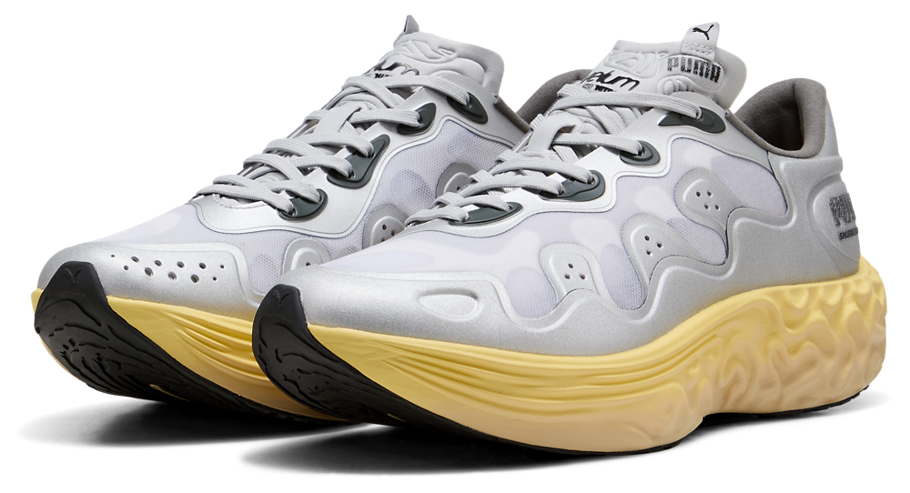 PUMA Velum 2 SB Nitro Salehe - Men's — Grey/Yellow — view 6