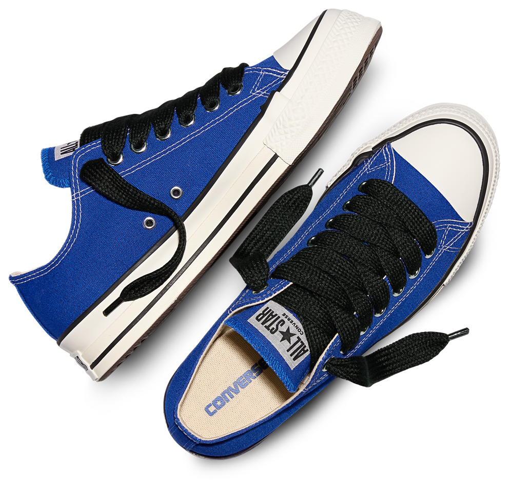 Converse CTAS Low Throwback - Men's — Red/Blue/Vintage White — view 4