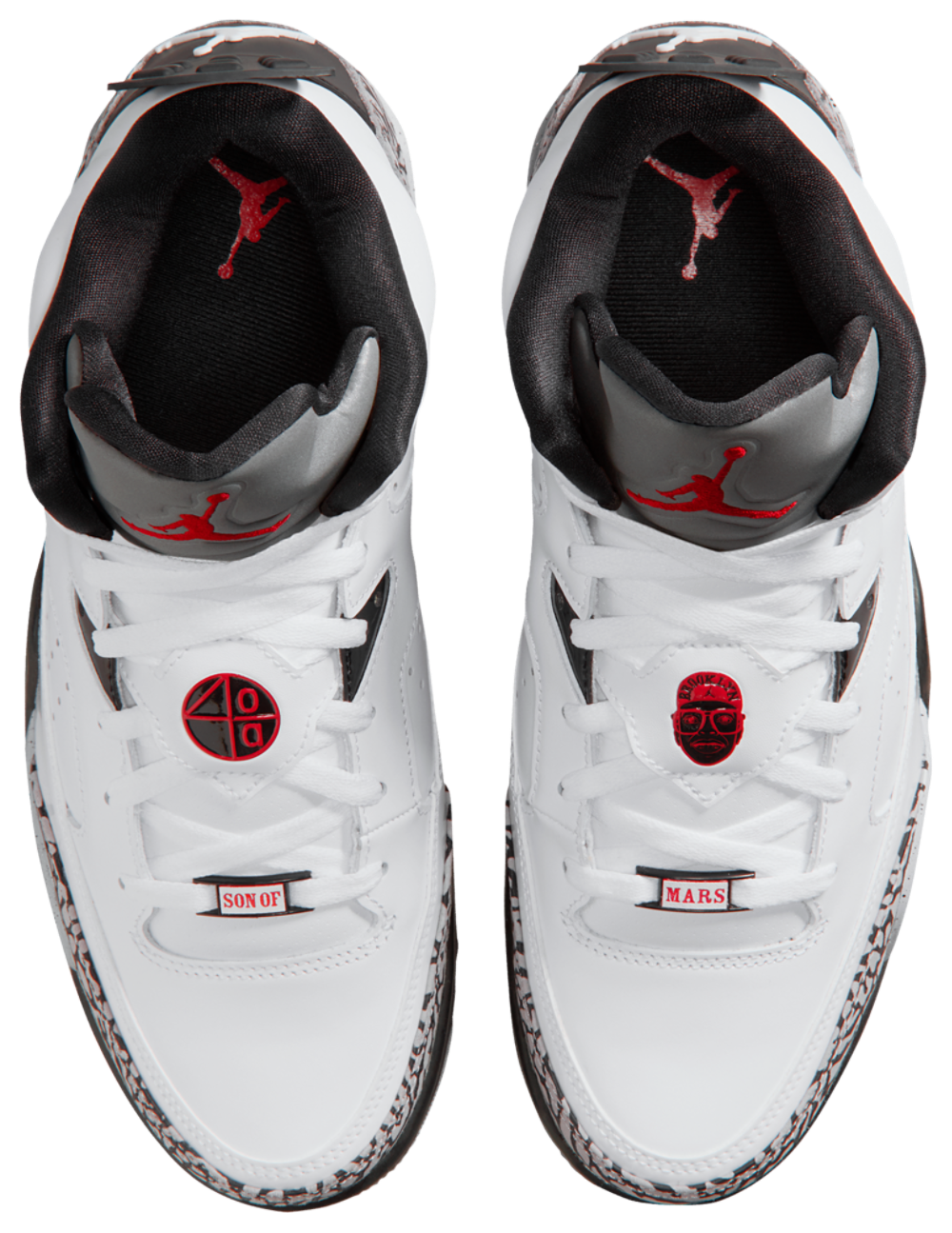 Jordan Son of Mars Low - Men's — White/Gym Red/Black — view 4