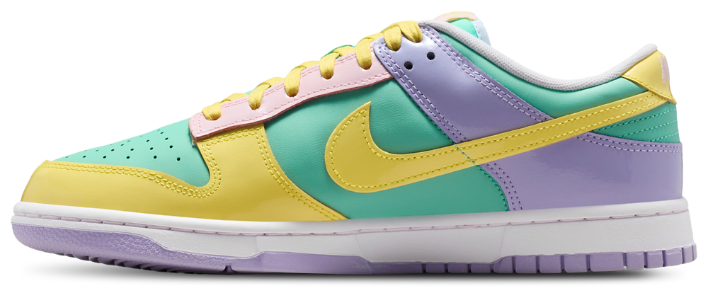 Nike Dunk Low Retro - Men's — Emerald Rise/Yellow Pulse/Hydrangeas — view 2