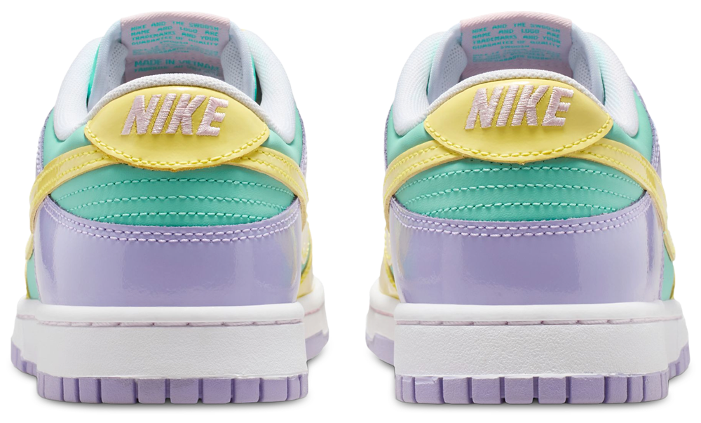 Nike Dunk Low Retro - Men's — Emerald Rise/Yellow Pulse/Hydrangeas — view 3