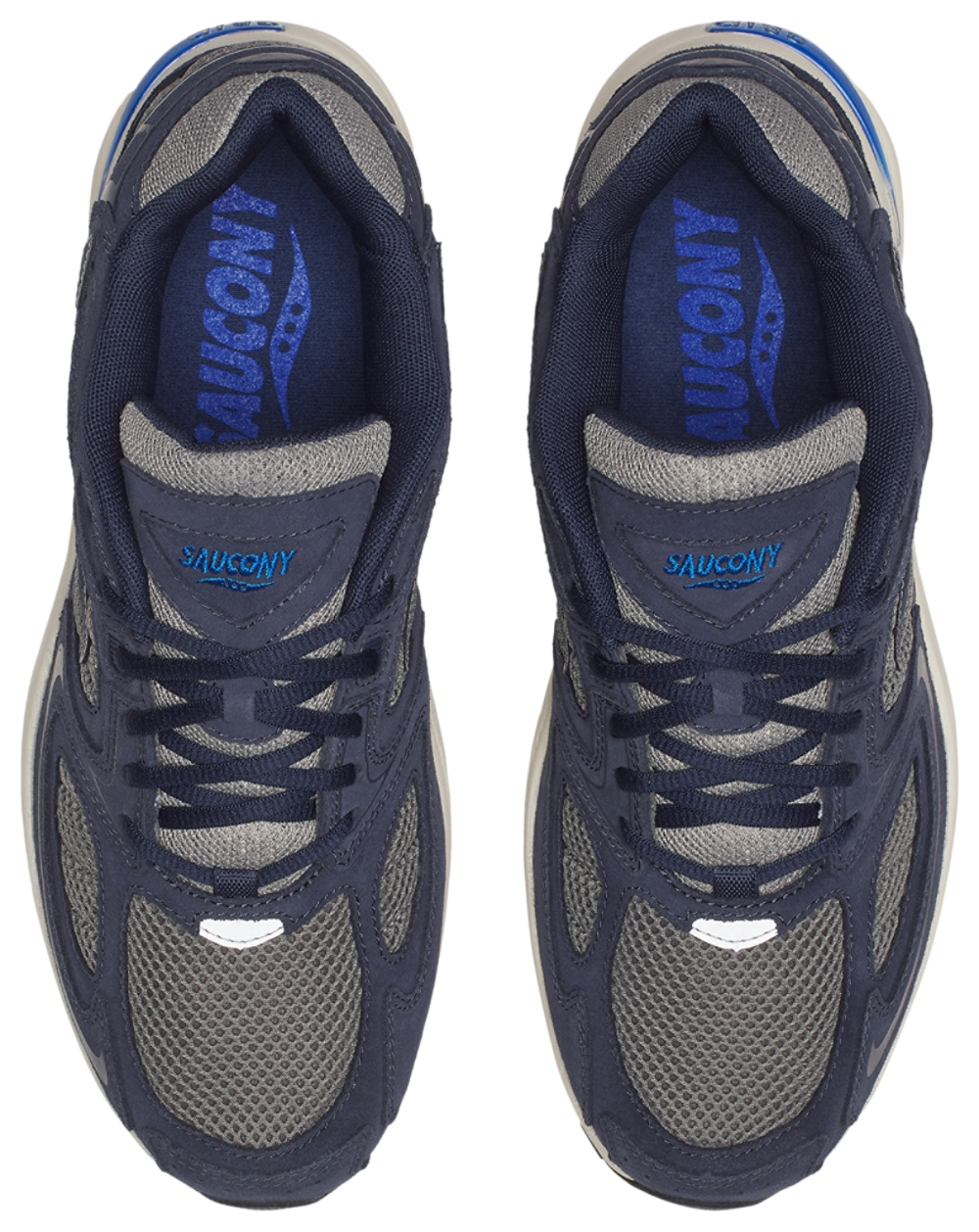Saucony Grid Jazz 9 - Men's — Navy/Grey/Blue — view 4