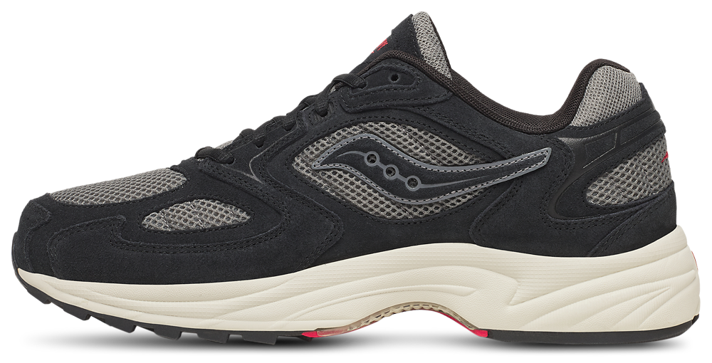 Saucony Grid Jazz 9 - Men's — Black/Grey/Red — view 2