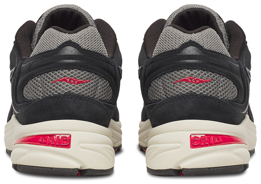 Saucony Grid Jazz 9 - Men's — Black/Grey/Red — view 3