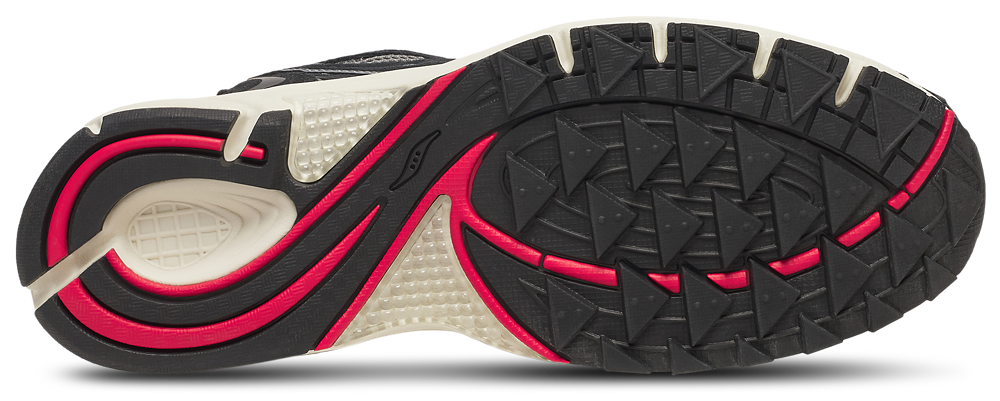 Saucony Grid Jazz 9 - Men's — Black/Grey/Red — view 5
