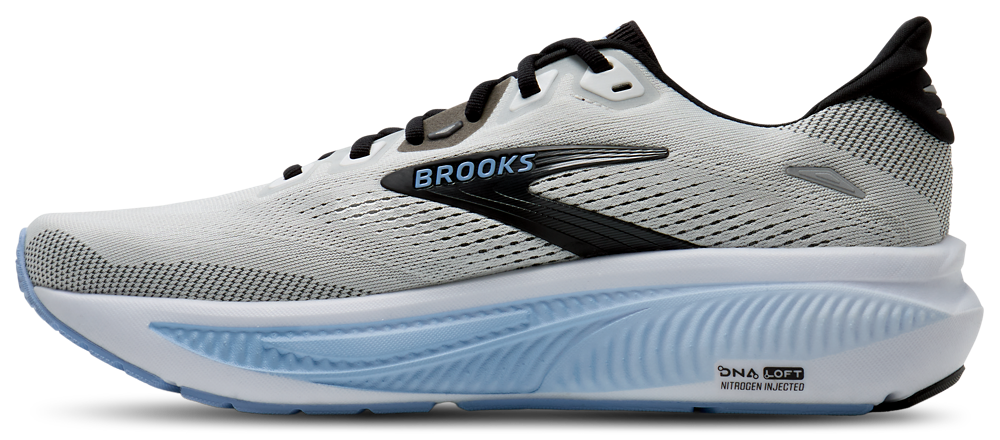 Brooks Ghost 18 - Men's — White/Black/Blue — view 2
