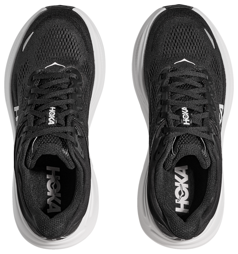 HOKA Bondi 9 - Men's — Black/White — view 4