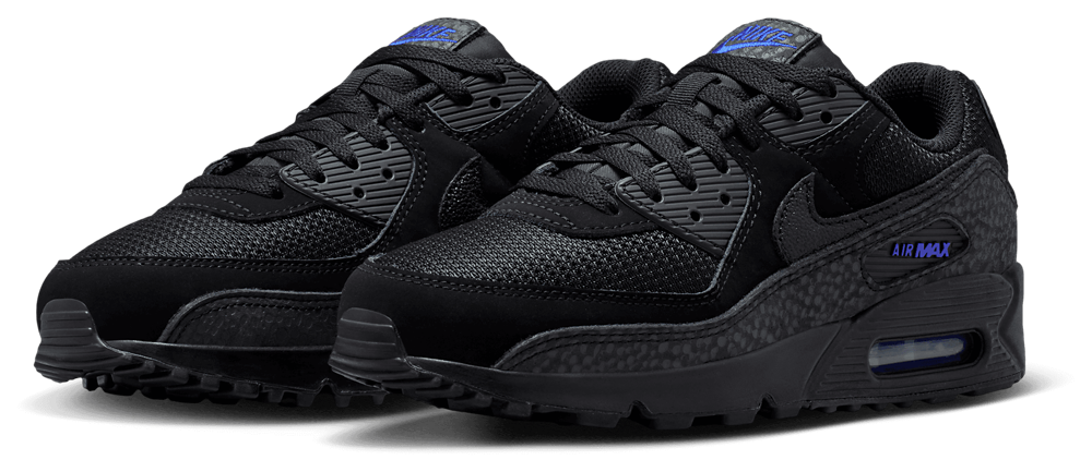 Nike Air Max 90 - Men's — Black/Black — view 6