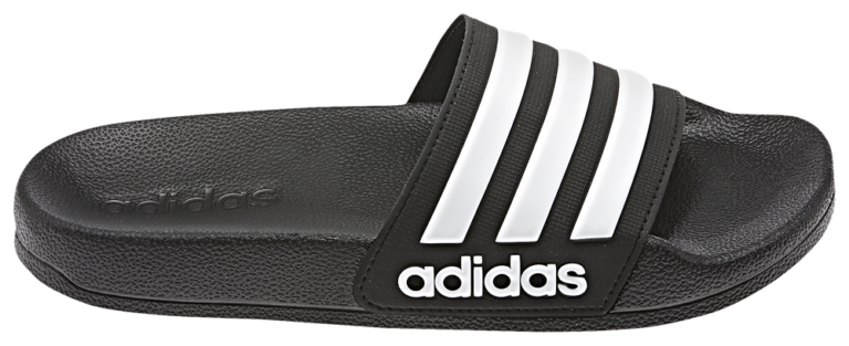 adidas Adilette Shower Slides - Boys' Preschool Core Black/White/Core Black product view