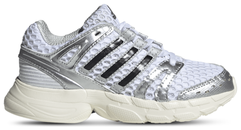 adidas Adistar Control 5 - Boys' Preschool Silver Metallic/White/Grey product view