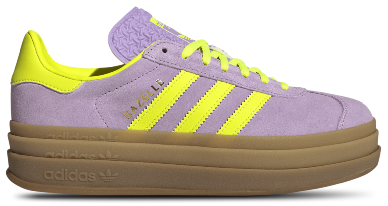 adidas Originals Gazelle Bold - Women's Powder Plum/Solar Yellow/Gold Met product view