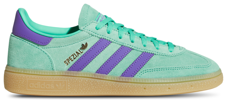 adidas Originals Handball Spezial - Women's Hi Res Green/Purple Rush/Gold Met product view