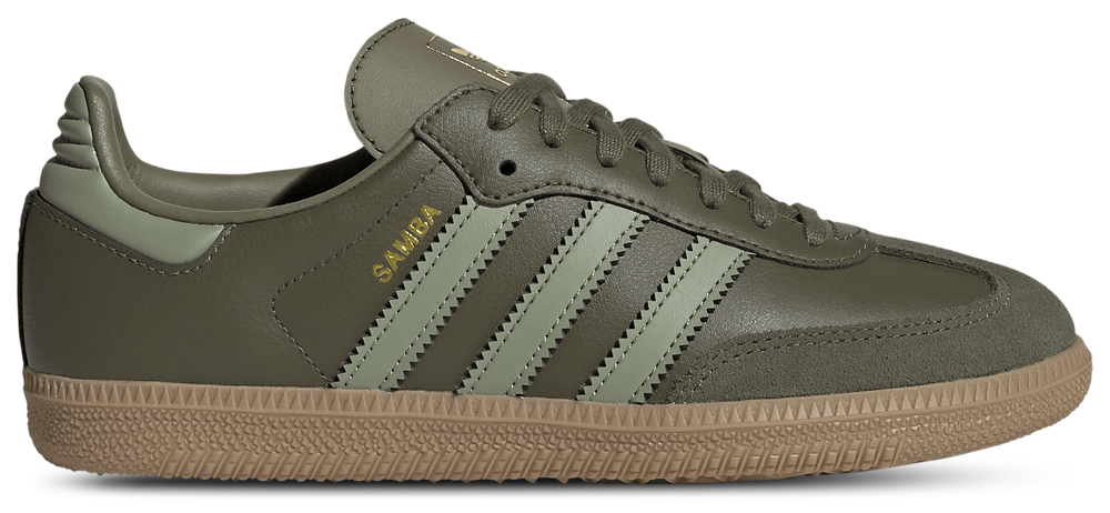adidas Originals Samba - Boys' Grade School Tent Green/Gum/Olive Strata product view