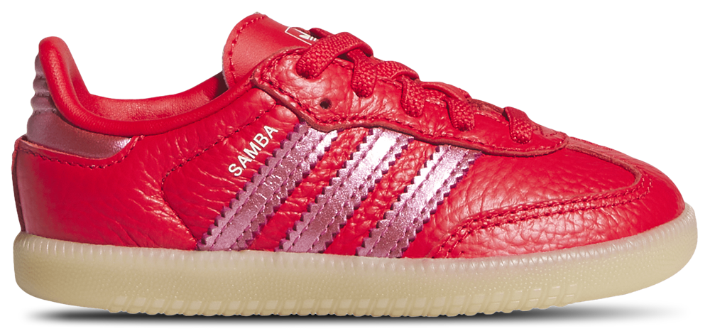 adidas Originals Samba - Girls' Toddler Gum/Metallic Red/White product view