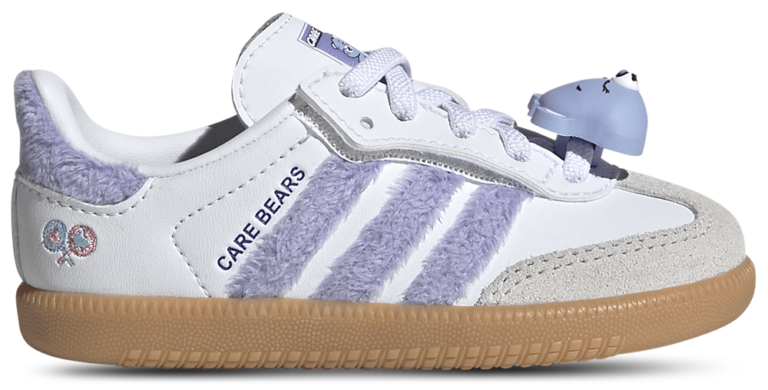 adidas Originals Samba - Girls' Toddler Light Purple/Footwear White/Blue Dawn product view