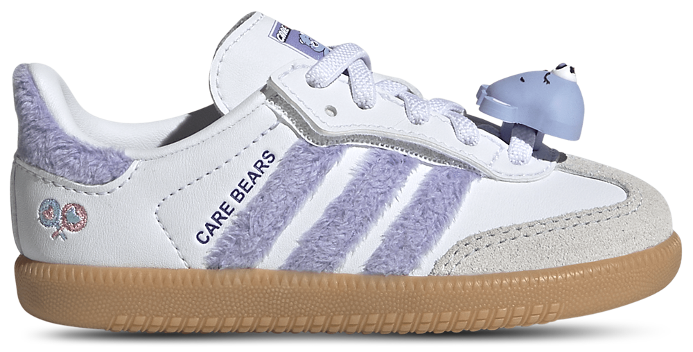 adidas Originals Samba - Girls' Toddler Light Purple/Footwear White/Blue Dawn product view