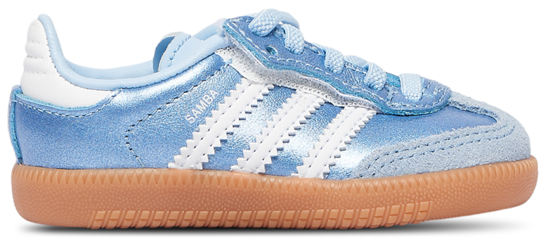 adidas Originals Samba - Girls' Toddler Metallic Blue/Footwear White product view