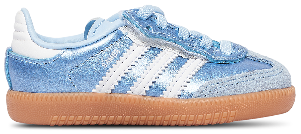 adidas Originals Samba - Girls' Toddler Metallic Blue/Footwear White product view