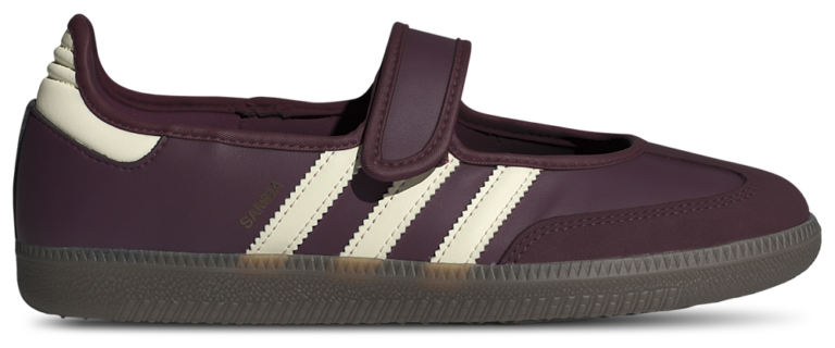 adidas Originals Samba Jane - Women's Gold Metallic/Cream White/Maroon product view