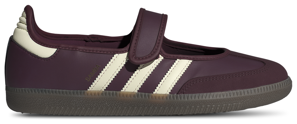 adidas Originals Samba Jane - Women's Gold Metallic/Cream White/Maroon product view