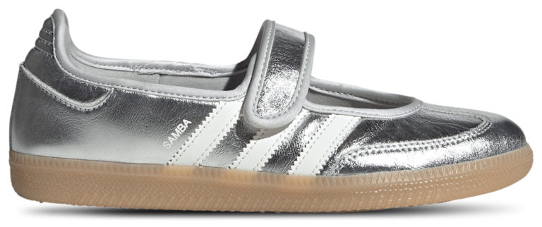 adidas Originals Samba Jane - Women's Silver Metallic/Off White/Gum product view