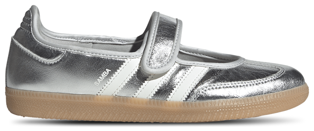 adidas Originals Samba Jane - Women's Silver Metallic/Off White/Gum product view