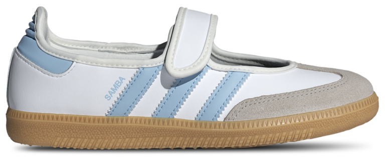 adidas Originals Samba Mary Jane - Girls' Grade School White/Blue product view